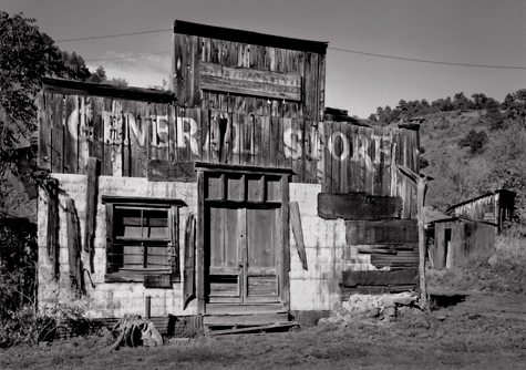 General Store, Mogollon, New Mexic. Limited edition black and white 