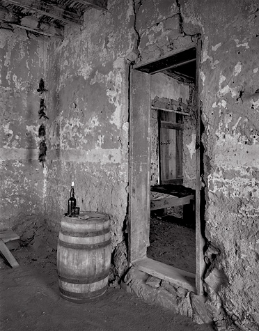 Old Mail Station,. Shakespeare, New Mexico. Black and white ghost town photograph