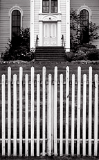 Church, Pt. Gamble, Washington. Black and white photograph