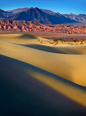 Death Valley dunes at sunset Lynn Radeka 2008  workshop