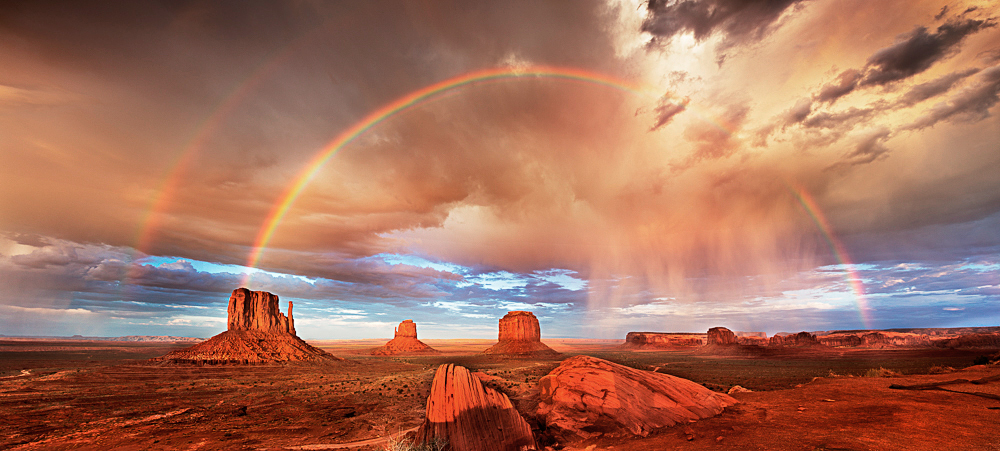 Rainbow Monument Valley color Fred Newman