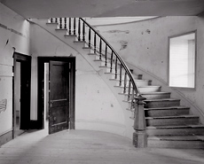 Hotel Interior, Bannack, Montana. Limited edition black and white photograph