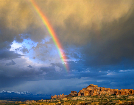 Rainbow Arches National Park color large format film Lynn Radeka