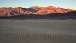 Dunes-and-Grapevine-Mountains,-Sunset